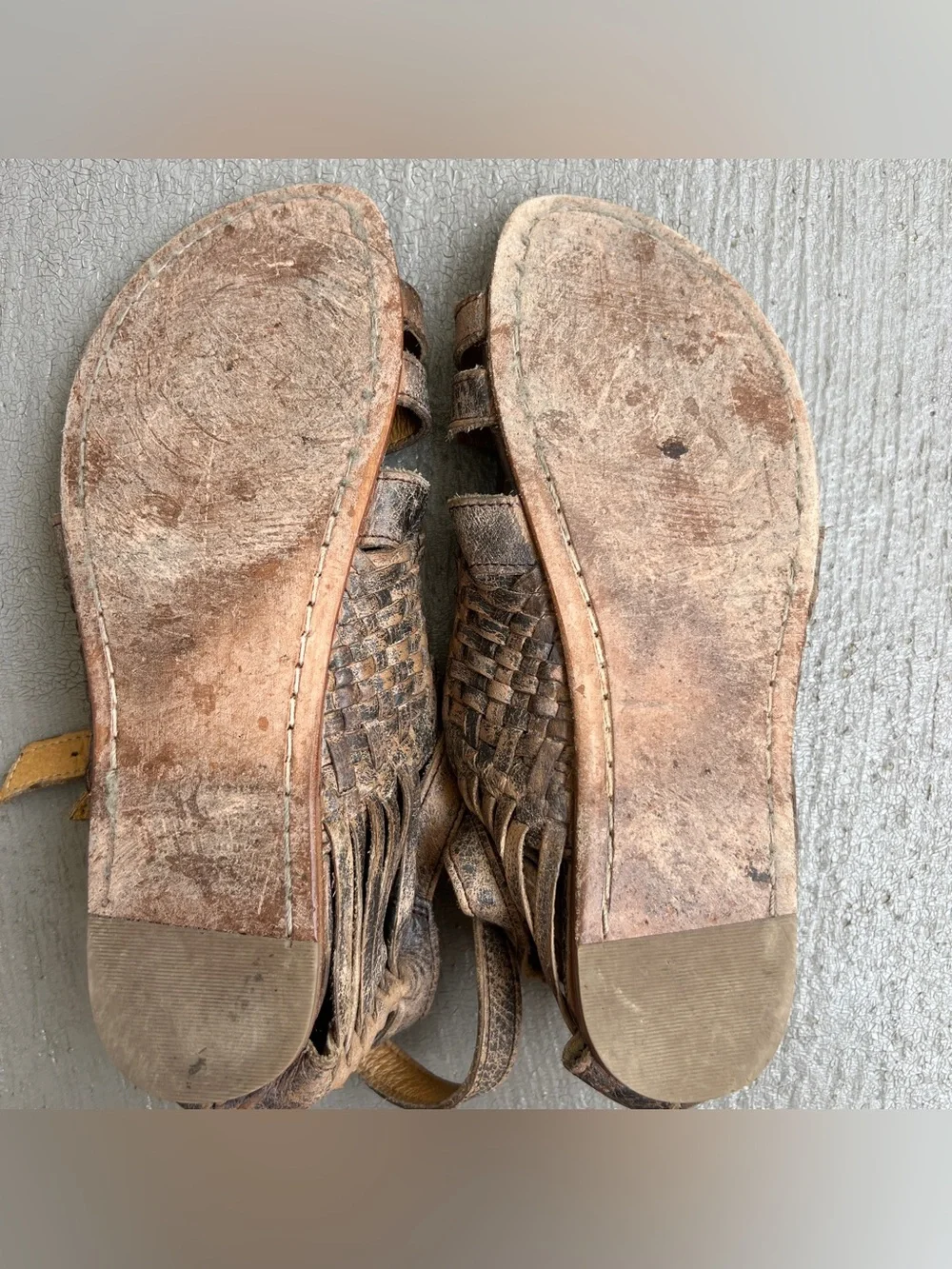 Bed Stu Claire Distressed Leather Gladiator Sandals 8
